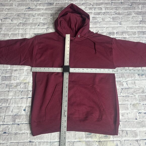 EUC Hanes Eco Smart Women's Burgundy Hoodie Size Small - Picture 9 of 10